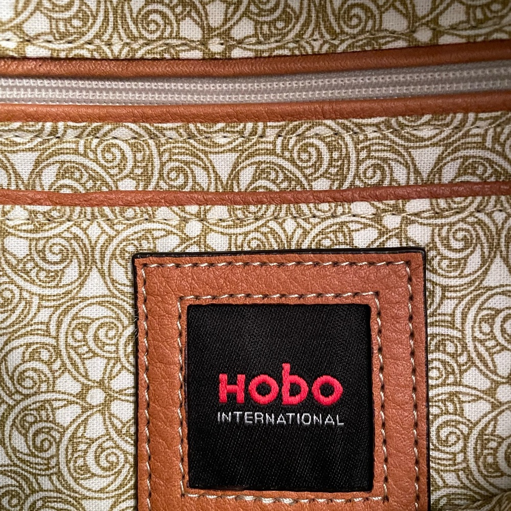 HOBO Backpack Tote in Cognac Orange Leather - Picture 6 of 9